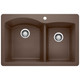 Blanco 440214 Diamond 1 & 3/4 Silgranit Sink Metallic Gray