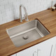 Elkay Lustertone Classic Stainless Steel 25-1/2" x 19-1/4" x 8", Single Bowl Undermount Sink