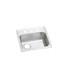 Elkay Lustertone Classic Stainless Steel 19" x 18" x 5-1/2", 2-Hole Single Bowl Drop-in ADA Sink with Quick-clip and Left Drain