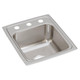 Elkay Lustertone Classic Stainless Steel 15" x 17-1/2" x 7-5/8", 3-Hole Single Bowl Drop-in Bar Sink