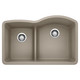 Blanco 441609 Diamond 1.75 Low Divide Undermount Reverse - Caf?? Brown