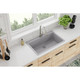 Elkay Quartz Classic 33" x 20-7/8" x 9-7/16" Single Bowl Drop-in Sink Greystone