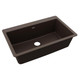 Elkay Quartz Classic 33" x 20-7/8" x 9-7/16" Single Bowl Drop-in Sink Mocha