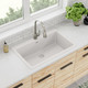 Elkay Quartz Classic 33" x 20-7/8" x 9-7/16" Single Bowl Drop-in Sink White