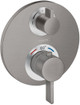 Hansgrohe 15757341 Ecostat S Thermostatic Trim with Volume Control in Brushed Black Chrome