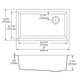 Elkay Quartz Classic 33" x 18-3/4" x 9-1/2" Single Bowl Undermount Sink White