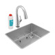 Elkay Crosstown 18 Gauge Stainless Steel 25-1/2" x 18-1/2" x 9" Single Bowl Undermount Sink Kit with Filtered Faucet