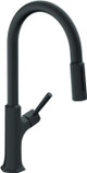 Hansgrohe 4852670 Locarno High Arc Kitchen Faucet, 2-Spray Pull-Down, 1.75 GPM in Matte Black