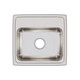 Elkay Lustertone Classic Stainless Steel 19" x 18" x 7-5/8", 0-Hole Single Bowl Drop-in Sink