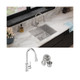 Elkay Crosstown 18 Gauge Stainless Steel 22-1/2" x 18-1/2" x 9" Single Bowl Undermount Sink & Faucet Kit with Drain