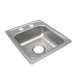 Elkay Lustertone Classic Stainless Steel 15" x 17-1/2" x 5-1/2" 2-Hole Single Bowl Drop-in ADA Sink