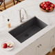 Elkay Quartz Classic 33" x 18-7/16" x 9-7/16" Single Bowl Undermount Sink Dusk Gray