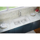 Elkay Quartz Classic 33" x 19" x 10", Equal Double Bowl Undermount Sink with Aqua Divide, White