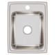 Elkay Lustertone Classic Stainless Steel 17" x 22" x 7-5/8", 1-Hole Single Bowl Drop-in Sink
