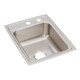 Elkay Lustertone Classic Stainless Steel 17" x 22" x 7-5/8" MR2-Hole Single Bowl Drop-in Sink