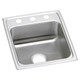 Elkay Lustertone Classic Stainless Steel 17" x 20" x 5", MR2-Hole Single Bowl Drop-in ADA Sink