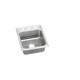 Elkay Lustertone Classic Stainless Steel 17" x 20" x 5-1/2" 3-Hole Single Bowl Drop-in ADA Sink with Quick-clip
