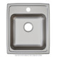 Elkay Lustertone Classic Stainless Steel 17" x 20" x 5-1/2" MR2-Hole Single Bowl Drop-in ADA Sink