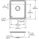Elkay Lustertone Classic Stainless Steel 17" x 20" x 5-1/2" MR2-Hole Single Bowl Drop-in ADA Sink