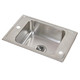 Elkay Lustertone Classic Stainless Steel 25" x 17" x 7-5/8" 2LM-Hole Single Bowl Drop-in Classroom Sink