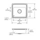 Elkay Lustertone Classic Stainless Steel 19" x 18" x 5-1/2", 0-Hole Single Bowl Drop-in ADA Sink