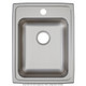 Elkay Lustertone Classic Stainless Steel 17" x 22" x 6" OS4-Hole Single Bowl Drop-in ADA Sink