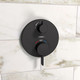 Hansgrohe 15758671 Ecostat S Thermostatic Trim with Volume Control and Diverter in Matte Black
