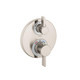 Hansgrohe 15758821 Ecostat S Thermostatic Trim with Volume Control and Diverter in Brushed Nickel