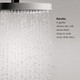 Hansgrohe 04911820 Croma Select E Pressure Balance Shower Set with Rough, 2.0 gpm in: Brushed Nickel