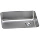 Elkay Lustertone Classic Stainless Steel 25-1/2" x 19-1/4" x 8", Single Bowl Undermount Sink with Right Perfect Drain