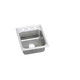 Elkay Lustertone Classic Stainless Steel 15" x 22" x 5-1/2", 2-Hole Single Bowl Drop-in ADA Sink with Quick-clip