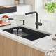 Blanco 442935: Precis Collection 32" Super Single Bowl Kitchen Sink - Coal Black