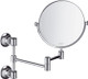 AXOR 42090820 Montreux Shaving Mirror, Pull Out Brushed Nickel