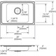 Elkay Lustertone Classic Stainless Steel 25" x 17" x 4", 2LM-Hole Single Bowl Drop-in Classroom ADA Sink