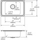 Elkay Lustertone Classic Stainless Steel 25" x 17" x 6-1/2" 2LM-Hole Single Bowl Drop-in Classroom ADA Sink