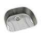 Elkay Lustertone Classic Stainless Steel, 23-5/8" x 21-1/4" x 7-1/2", Single Bowl Undermount Sink Kit