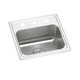 Elkay Lustertone Classic Stainless Steel 17" x 16" x 6-1/2", 2-Hole Single Bowl Drop-in ADA Sink with Perfect Drain