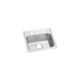 Elkay Lustertone Classic Stainless Steel 19-1/2" x 19" x 4", 2-Hole Single Bowl Drop-in ADA Sink