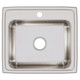 Elkay Lustertone Classic Stainless Steel 22" x 19-1/2" x 7-5/8", 1-Hole Single Bowl Drop-in Sink