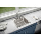 Elkay Lustertone Classic Stainless Steel 22" x 19-1/2" x 7-5/8", 5-Hole Single Bowl Drop-in Sink