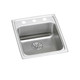 Elkay Lustertone Classic Stainless Steel 17" x 20" x 6-1/2", 0-Hole Single Bowl Drop-in ADA Sink with Perfect Drain