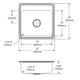 Elkay Lustertone Classic Stainless Steel 22" x 22" x 7-5/8" 1-Hole Single Bowl Drop-in Sink with Quick-clip