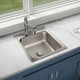 Elkay Lustertone Classic Stainless Steel 19-1/2" x 22" x 7-5/8", 2-Hole Single Bowl Drop-in Sink