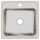 Elkay Lustertone Classic Stainless Steel 22" x 22" x 7-5/8" 1-Hole Single Bowl Drop-in Sink