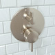 Hansgrohe 04231820 Ecostat Thermostatic Trim S with Volume Control and Diverter in Brushed Nickel
