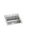 Elkay Lustertone Classic Stainless Steel 19-1/2" x 22" x 5" MR2-Hole Single Bowl Drop-in ADA Sink