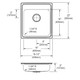 Elkay Lustertone Classic Stainless Steel 19-1/2" x 22" x 5" MR2-Hole Single Bowl Drop-in ADA Sink