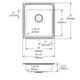 Elkay Lustertone Classic Stainless Steel 19-1/2" x 22" x 5-1/2", MR2-Hole Single Bowl Drop-in ADA Sink