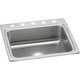 Elkay Lustertone Classic Stainless Steel 25" x 22" x 8-1/8", 5-Hole Single Bowl Drop-in Sink