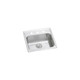 Elkay Lustertone Classic Stainless Steel 19-1/2" x 19" x 6-1/2", 1-Hole Single Bowl Drop-in ADA Sink with Perfect Drain